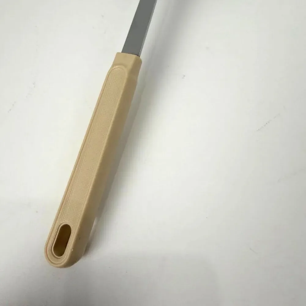 Vintage EKCO Slotted Spoon with Almond Handle, 12 Inches